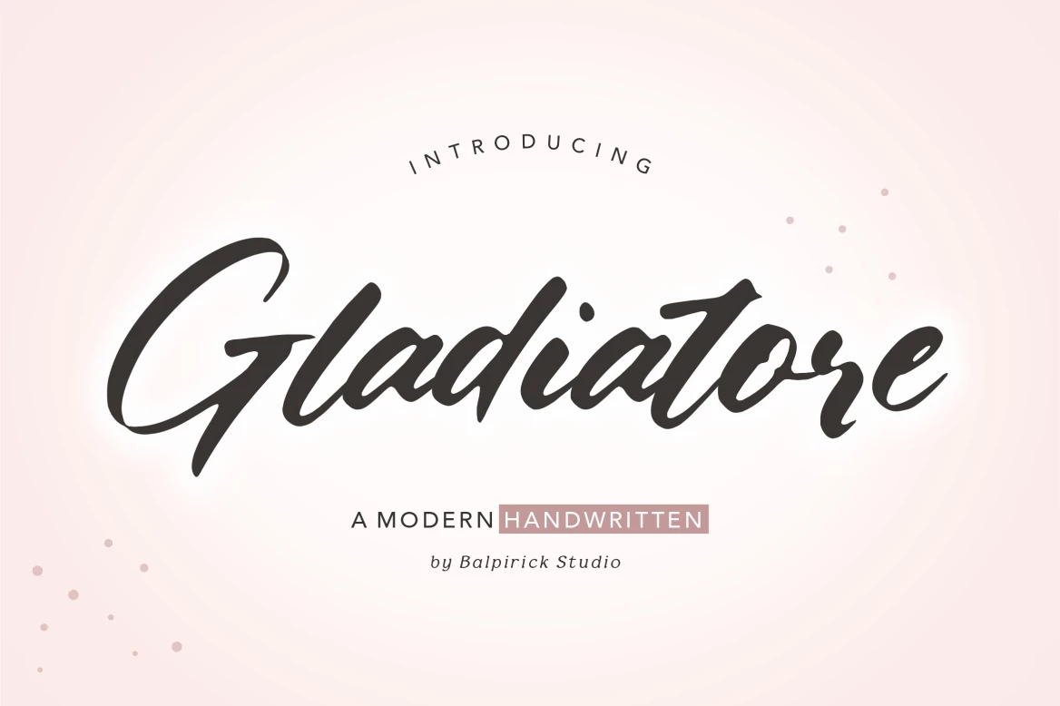 Gladiatore Regular Schriftart