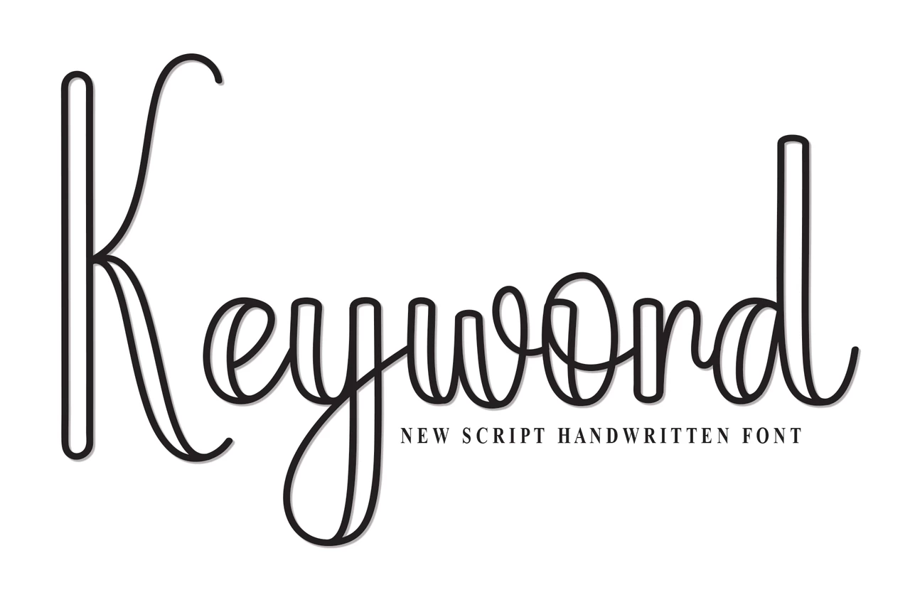 Keyword Regular Font