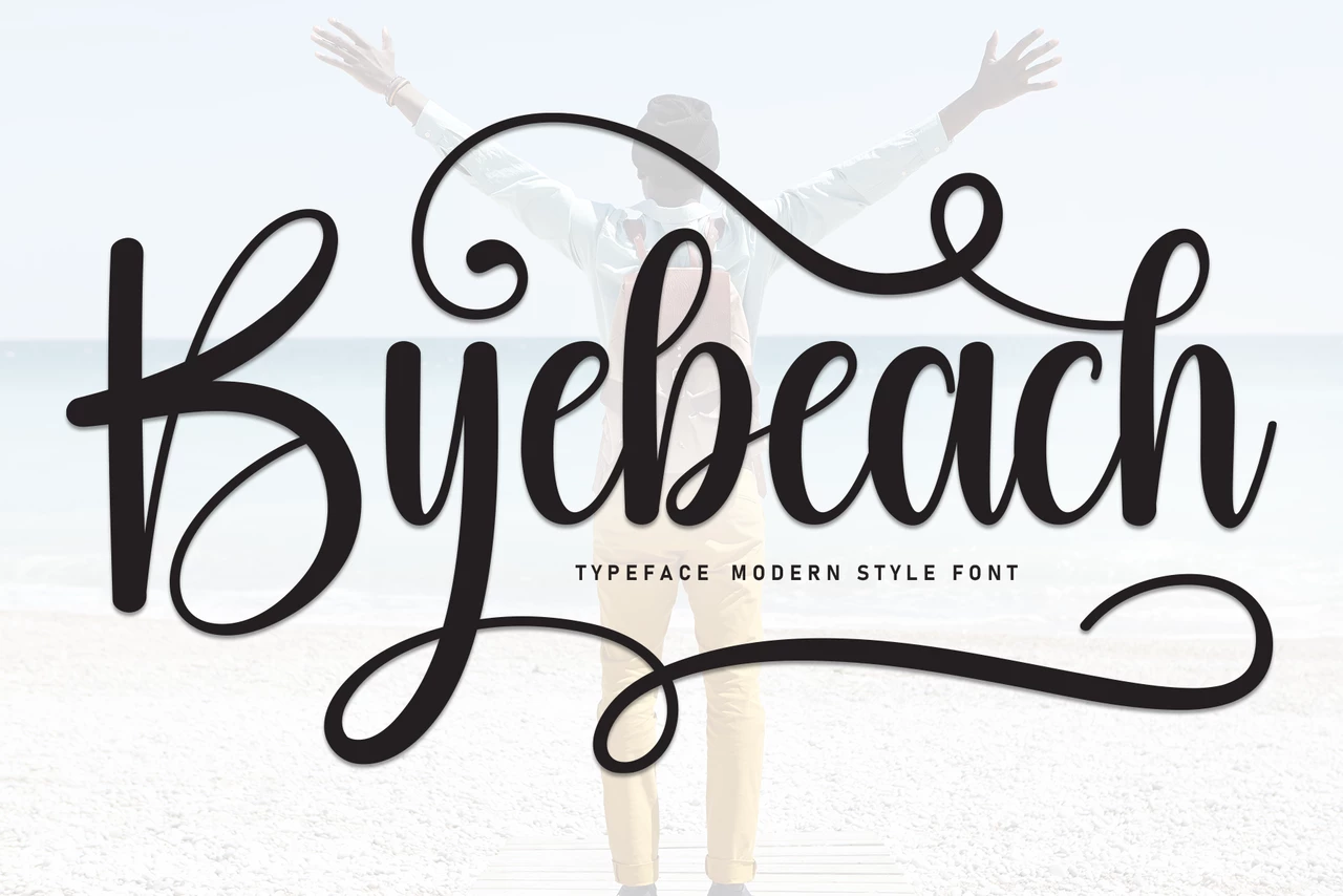 Byebeach Regular Police d'écriture