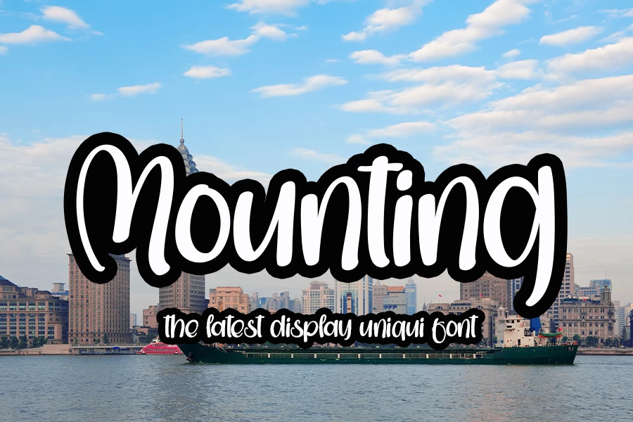 Mounting Regular Tipo de fuente
