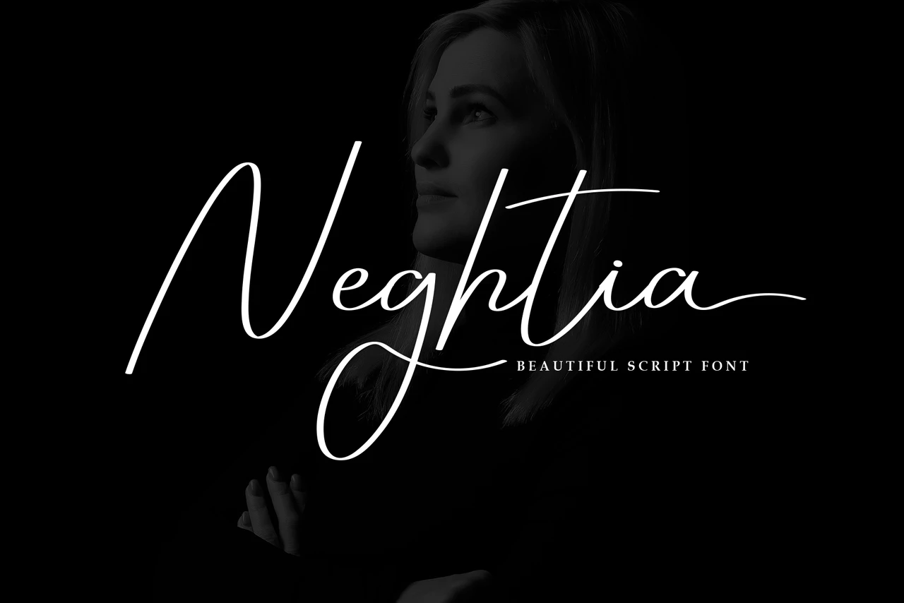 Neghtia Regular Lettertype