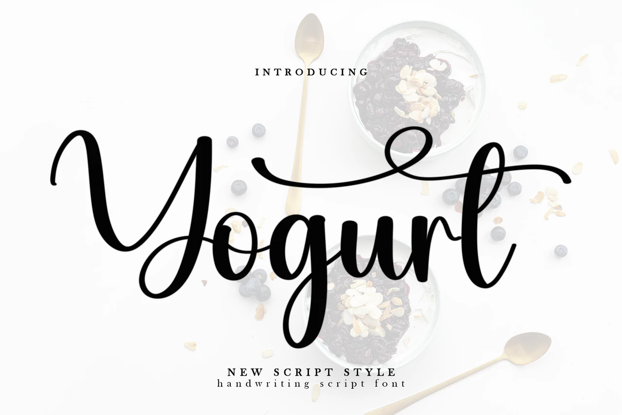 Yogurt Regular Caratteri tipografici