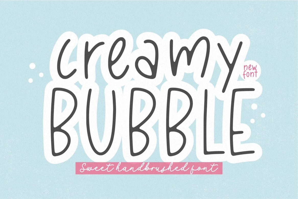 Creamy Bubble Regular Tipo de fuente