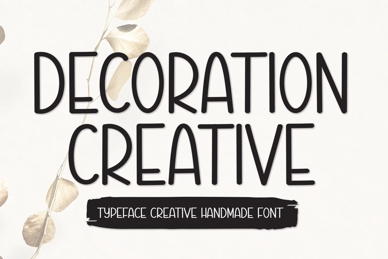 Decoration Creative Regular Schriftart