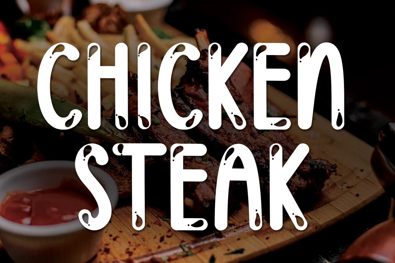 Chicken Steak Regular Шрифт