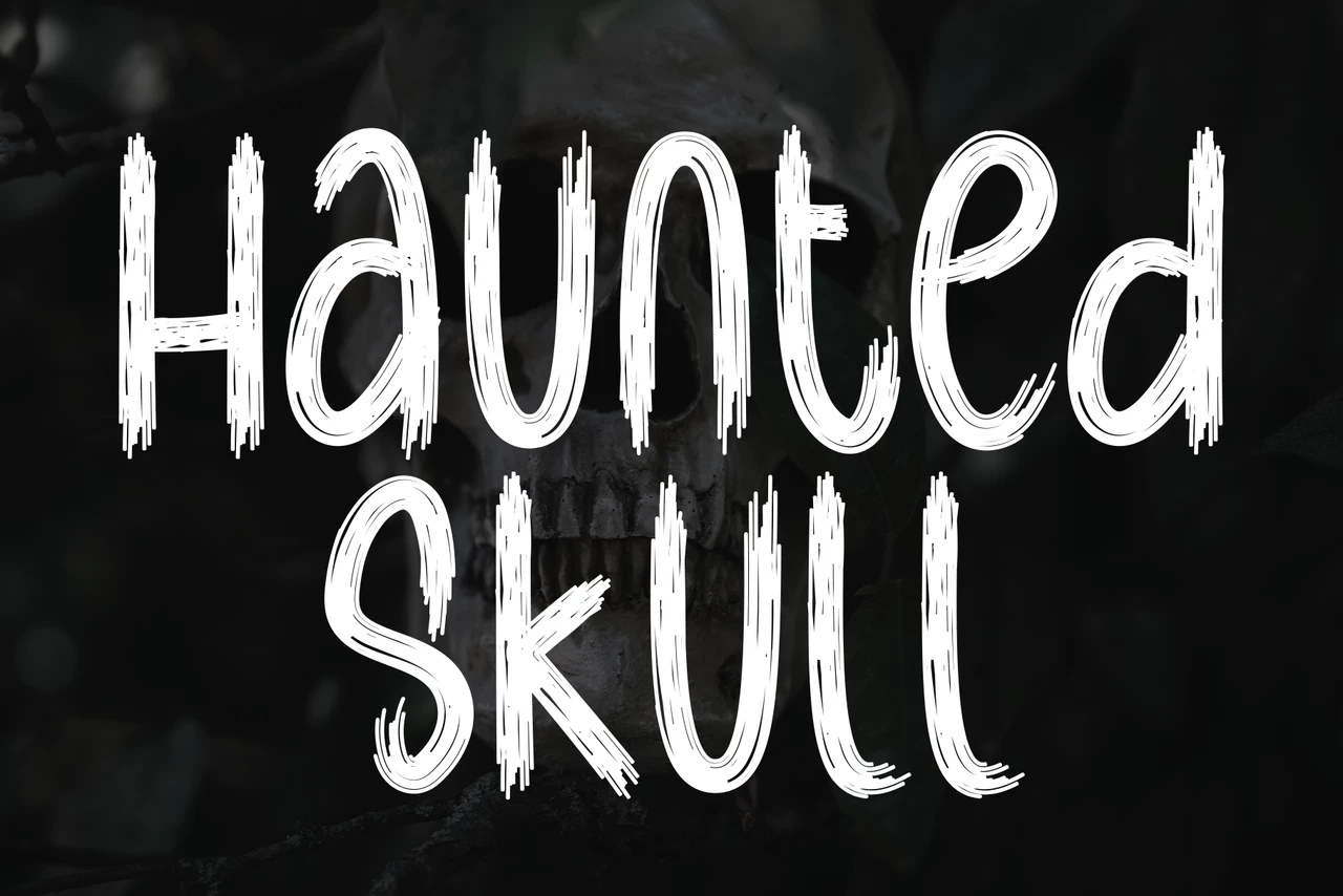 Haunted Skull Regular Yazı Karakteri