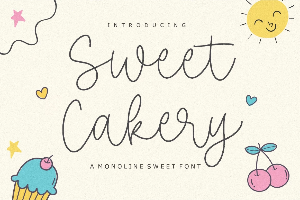 Sweet Cakery Regular Caratteri tipografici