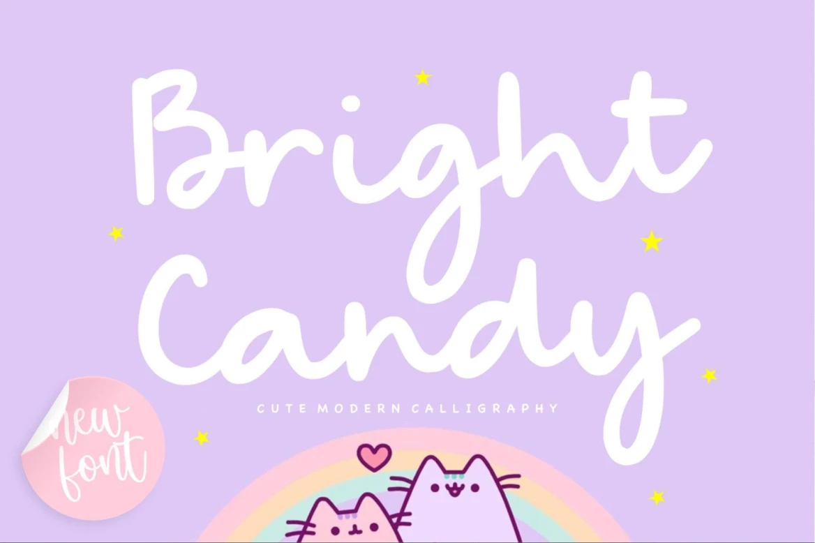 Bright Candy Regular Krój pisma