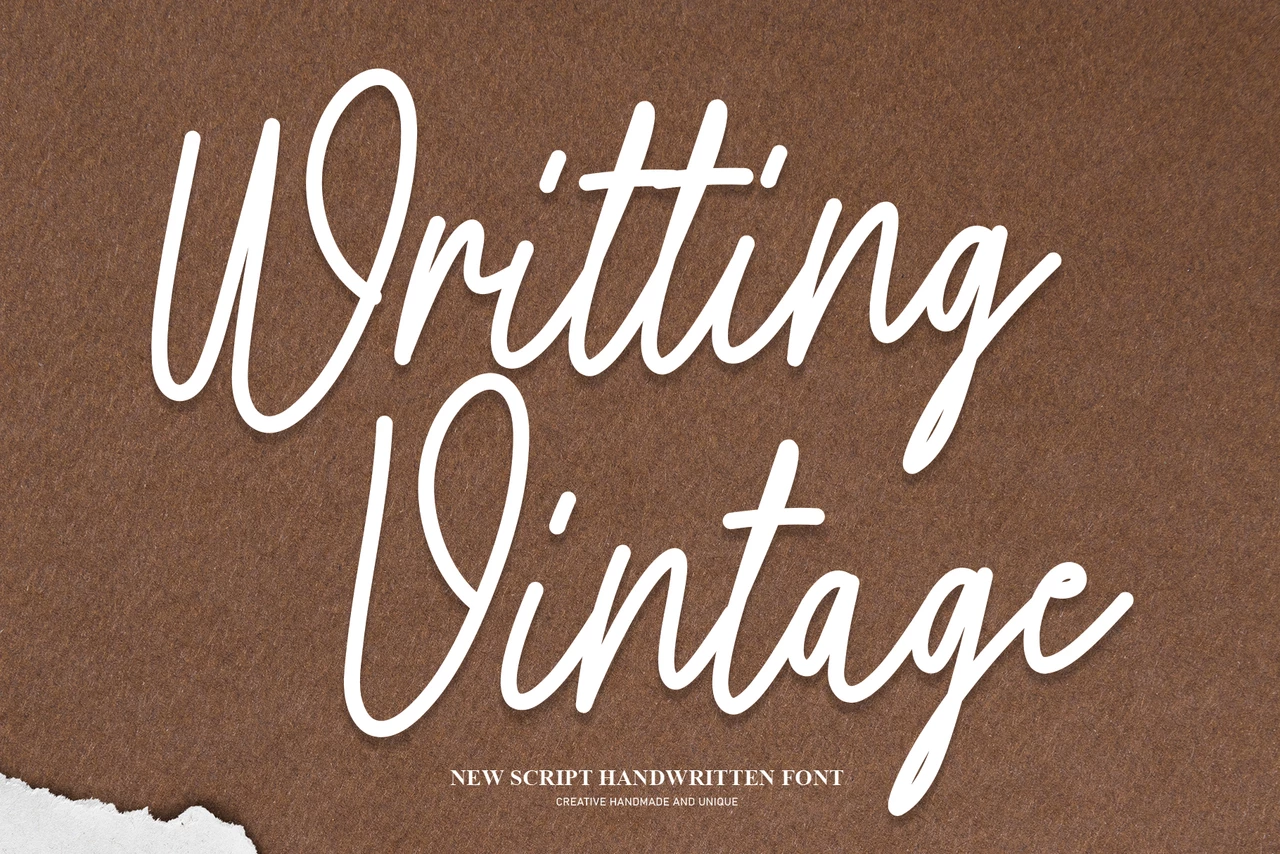 Writting Vintage Regular Font