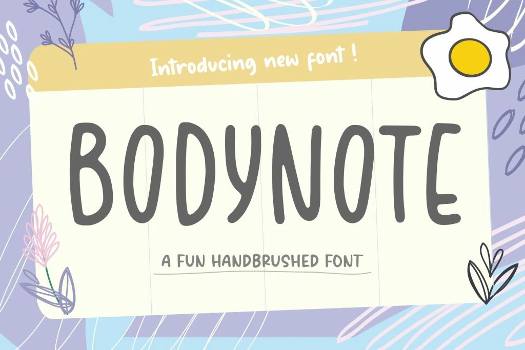 BODYNOTE Regular Schriftart