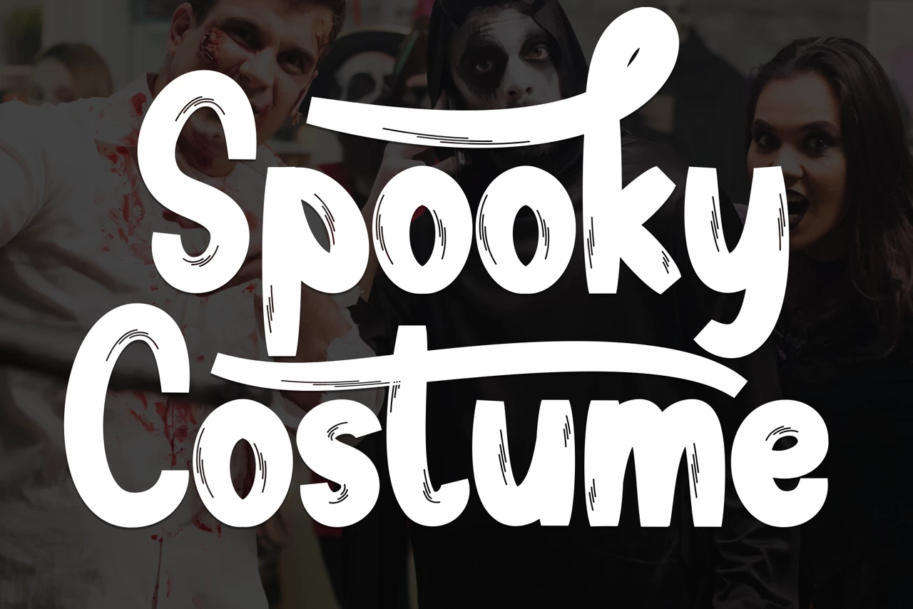 Spooky Costume Regular Police d'écriture