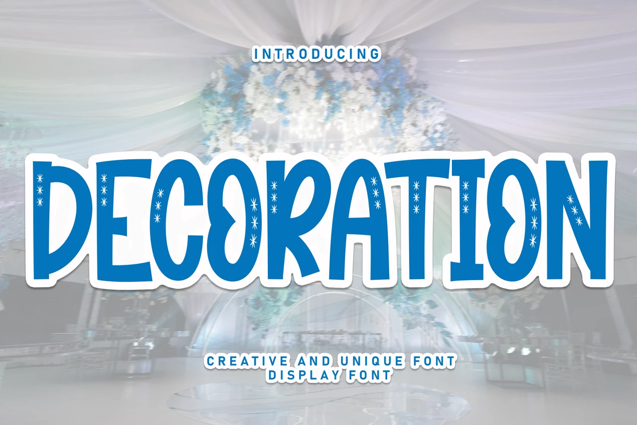 DECORATION Regular Schriftart