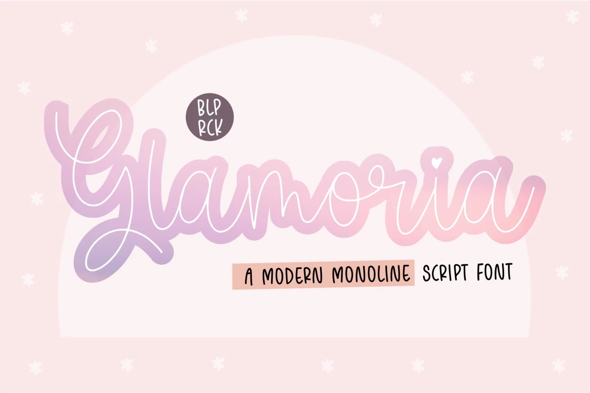 Glamoria Regular Schriftart