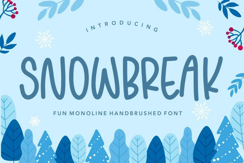 SNOWBREAK Regular Lettertype