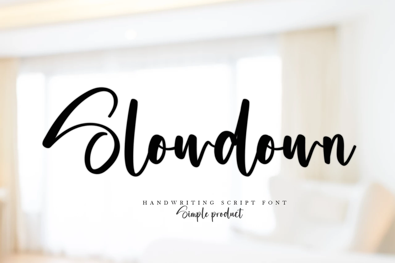 Slowdown Regular Krój pisma