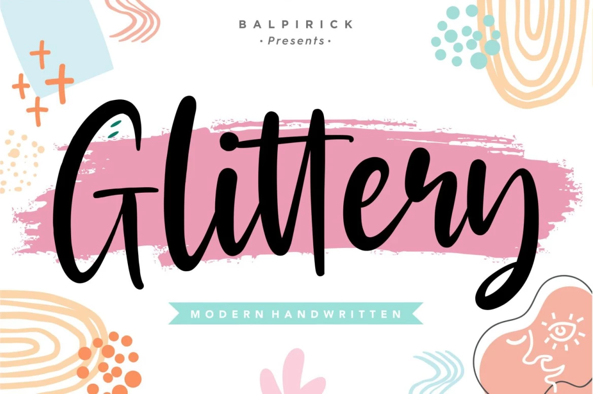 Glittery Regular Font
