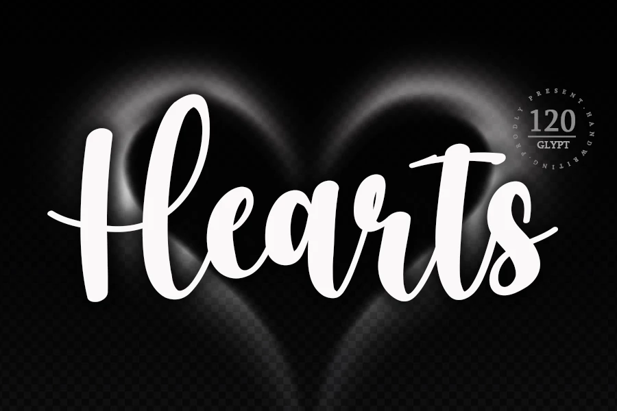 Hearts Regular Font