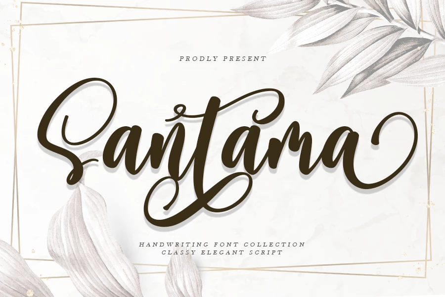 Santama Regular Caratteri tipografici