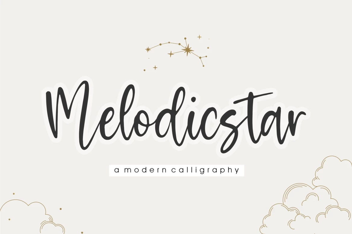 Melodicstar Regular Caratteri tipografici