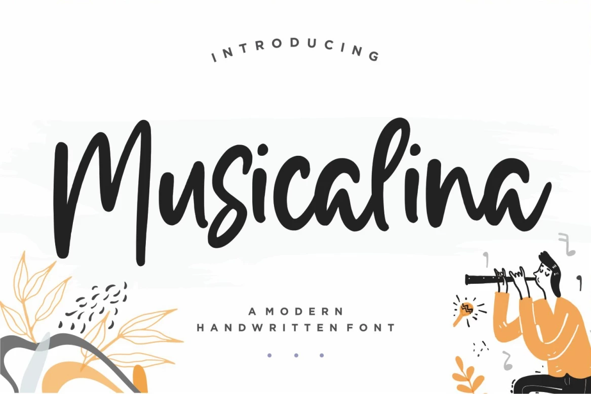 musicalina Regular Caratteri tipografici