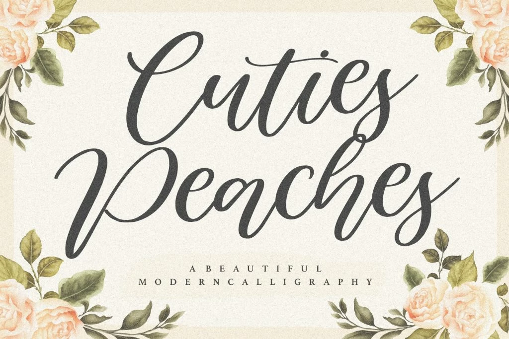 Cuties Peaches Regular Font
