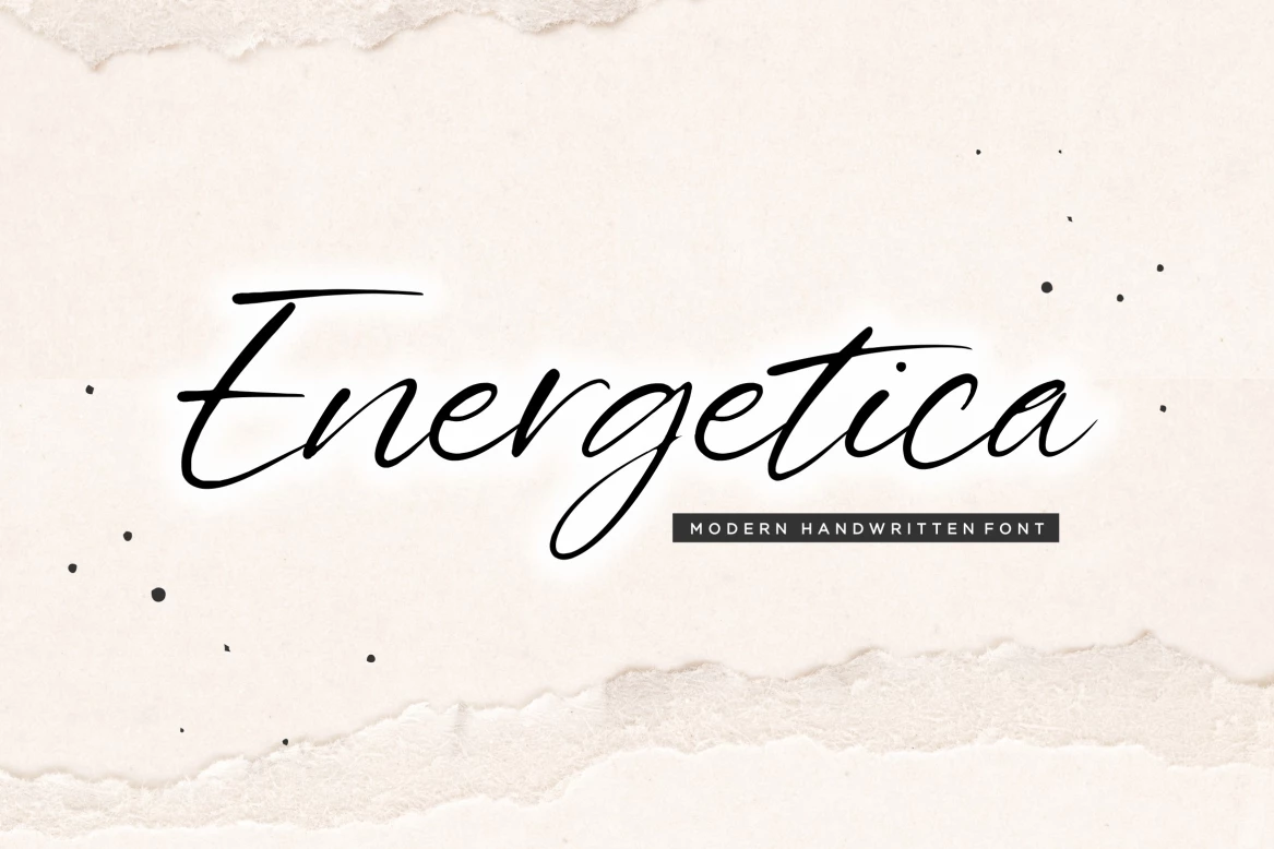 Energetica Regular Caratteri tipografici