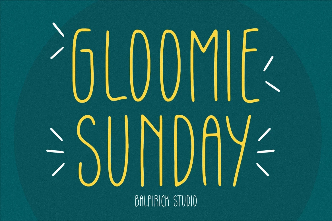 Gloomie Sunday Regular Lettertype