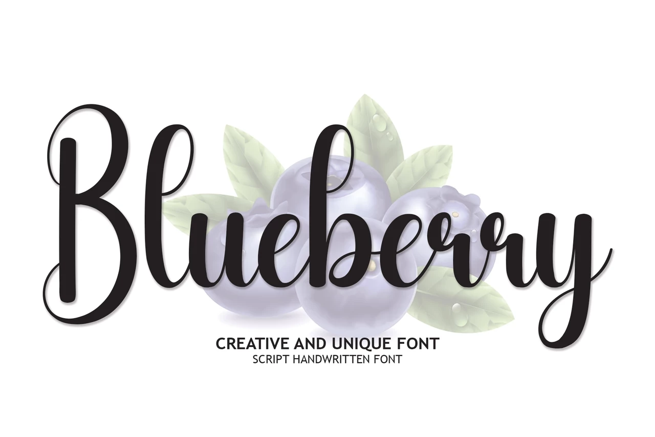 Blueberry Regular Tipo de letra