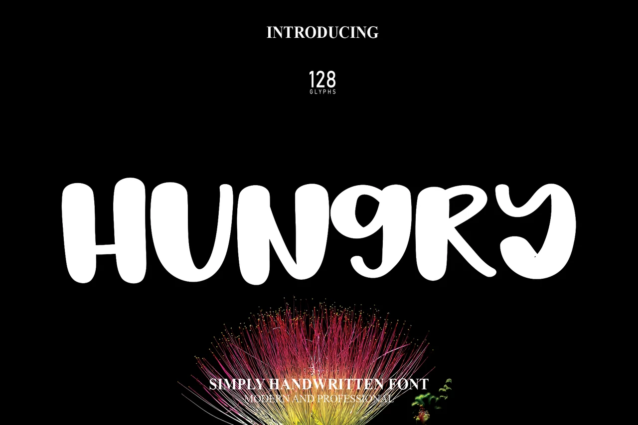 Hungry Regular Lettertype