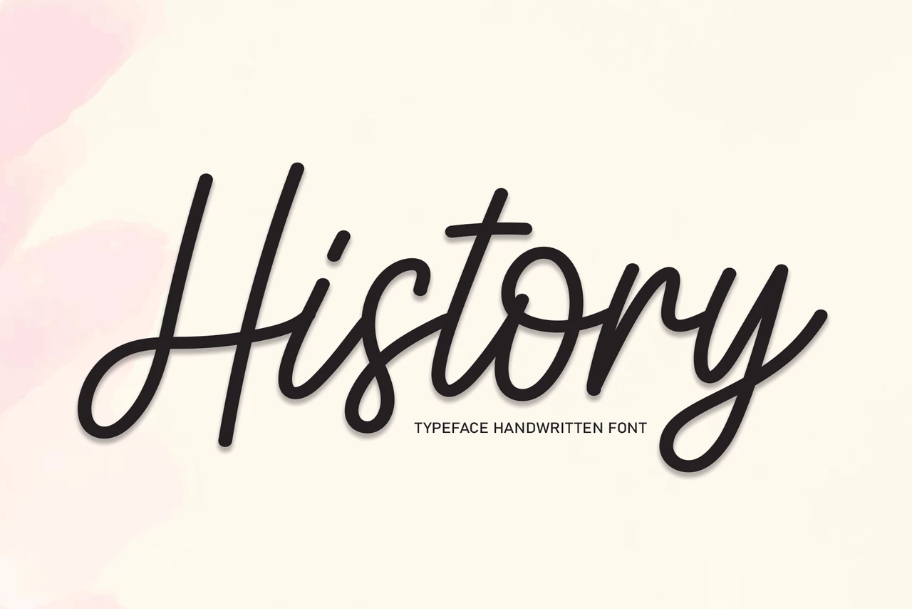 History Regular Caratteri tipografici