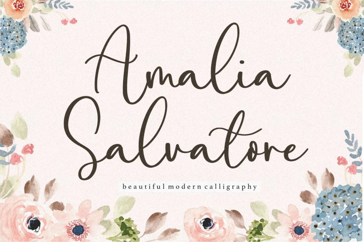 Amalia Salvatore Regular 書体