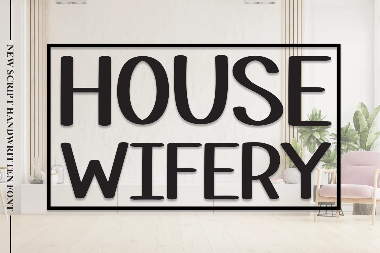 House Wifery Regular Lettertype