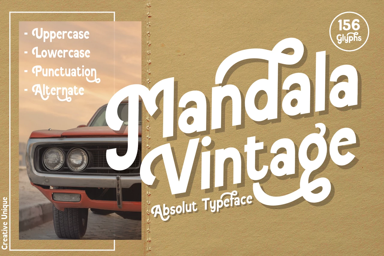 Mandala Vintage Regular Tipo de letra