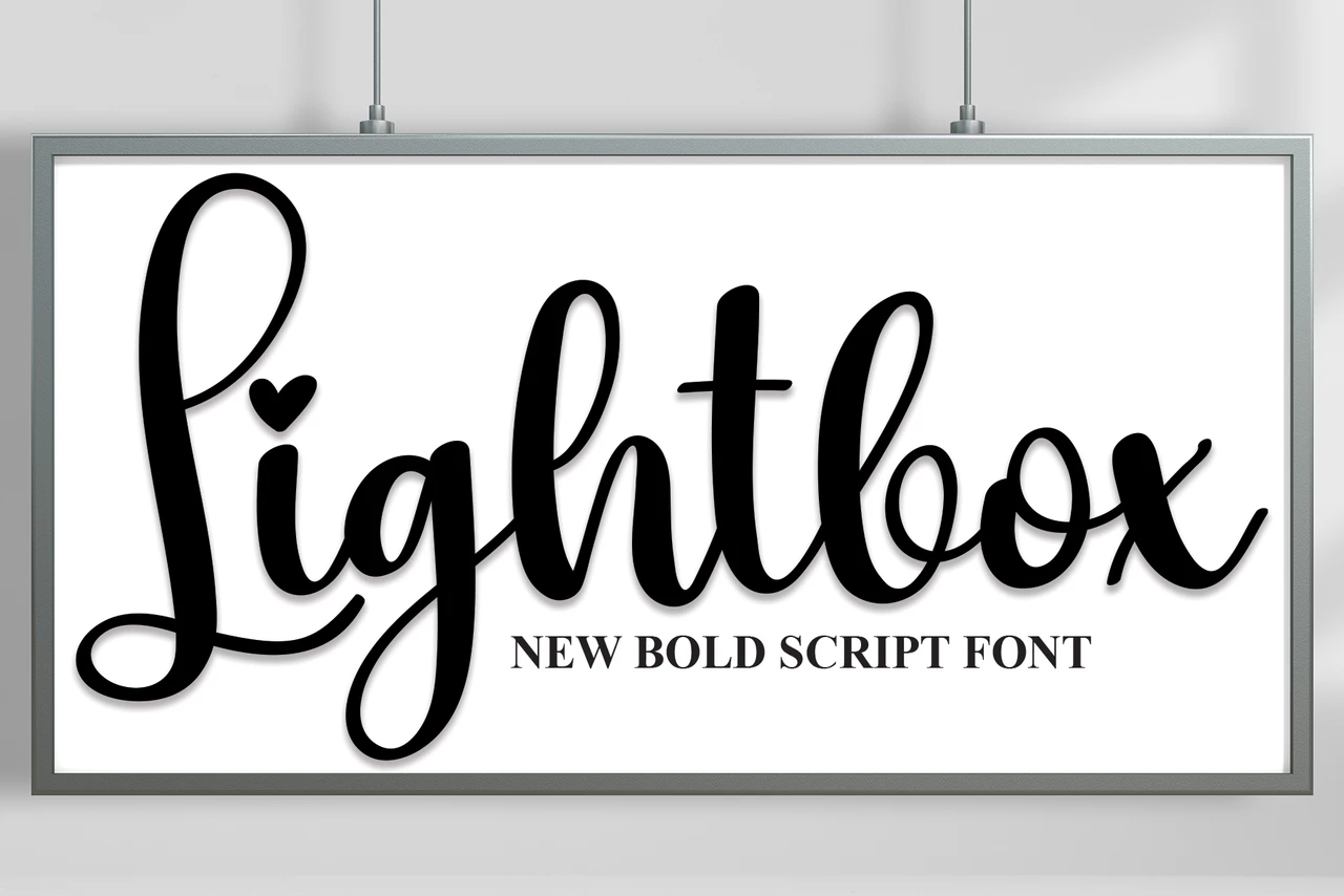 Lightbox Regular Krój pisma