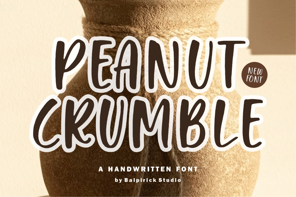 Peanut Crumble Regular Tipo de fuente