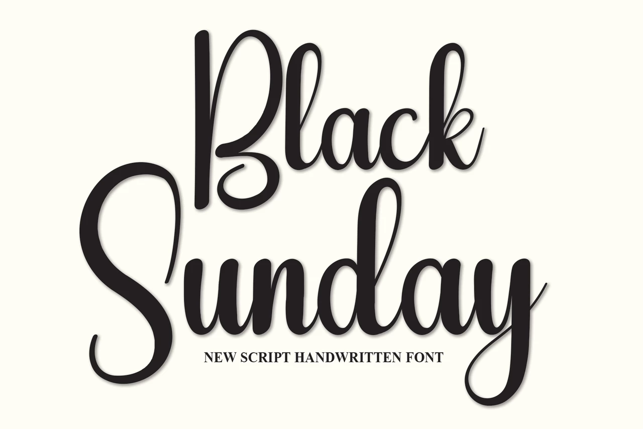 Black Sunday Regular Schriftart