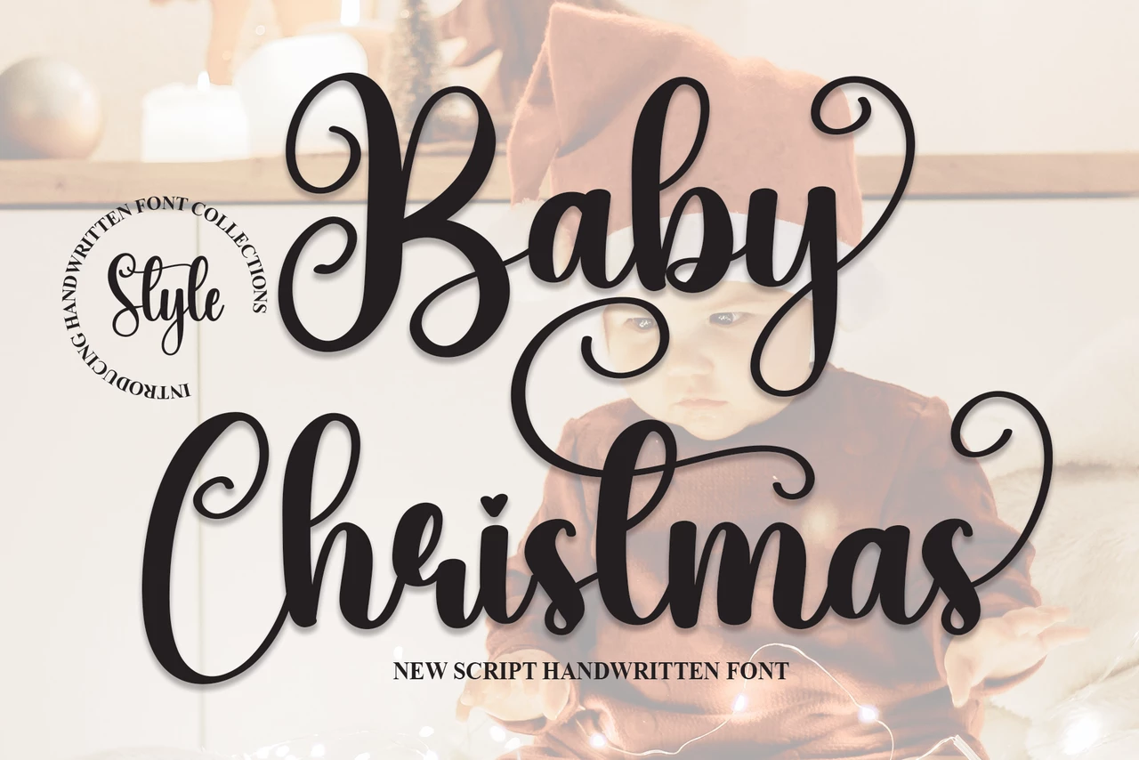 Baby Christmas Regular Krój pisma
