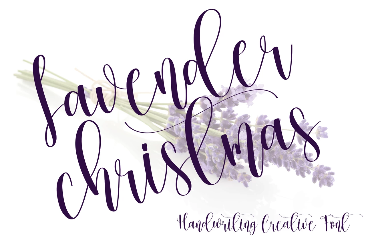 Lavender Christmas Regular Tipo de fuente