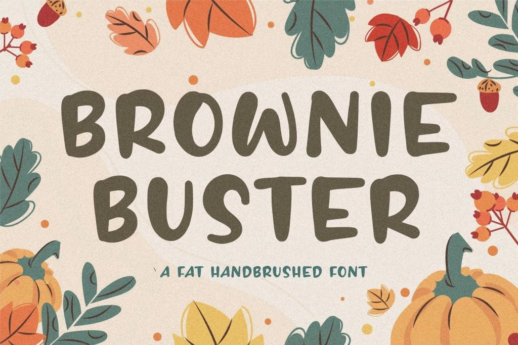 BROWNIE BUSTER Regular Police d'écriture