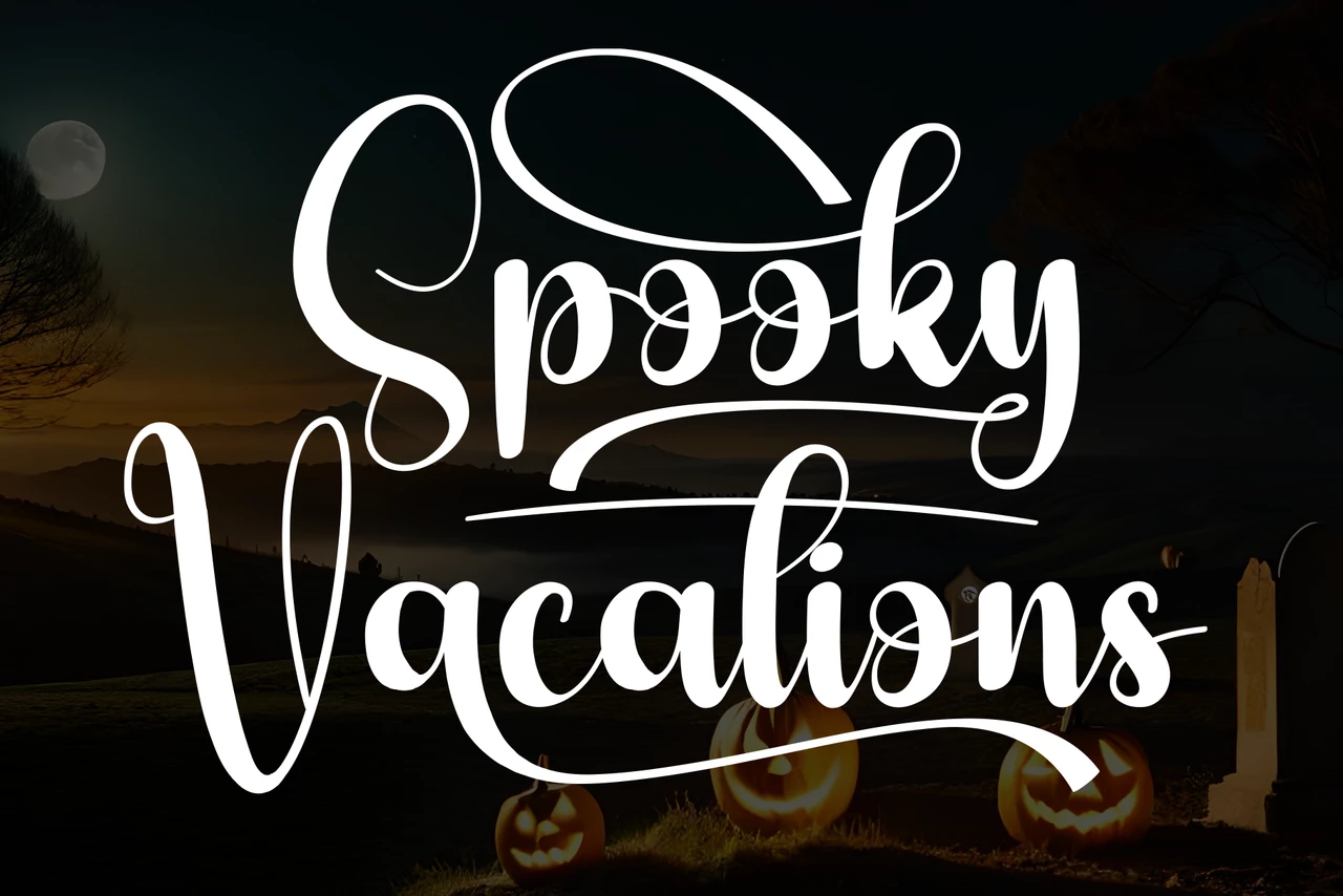 Spooky Vacations Regular Tipo de letra