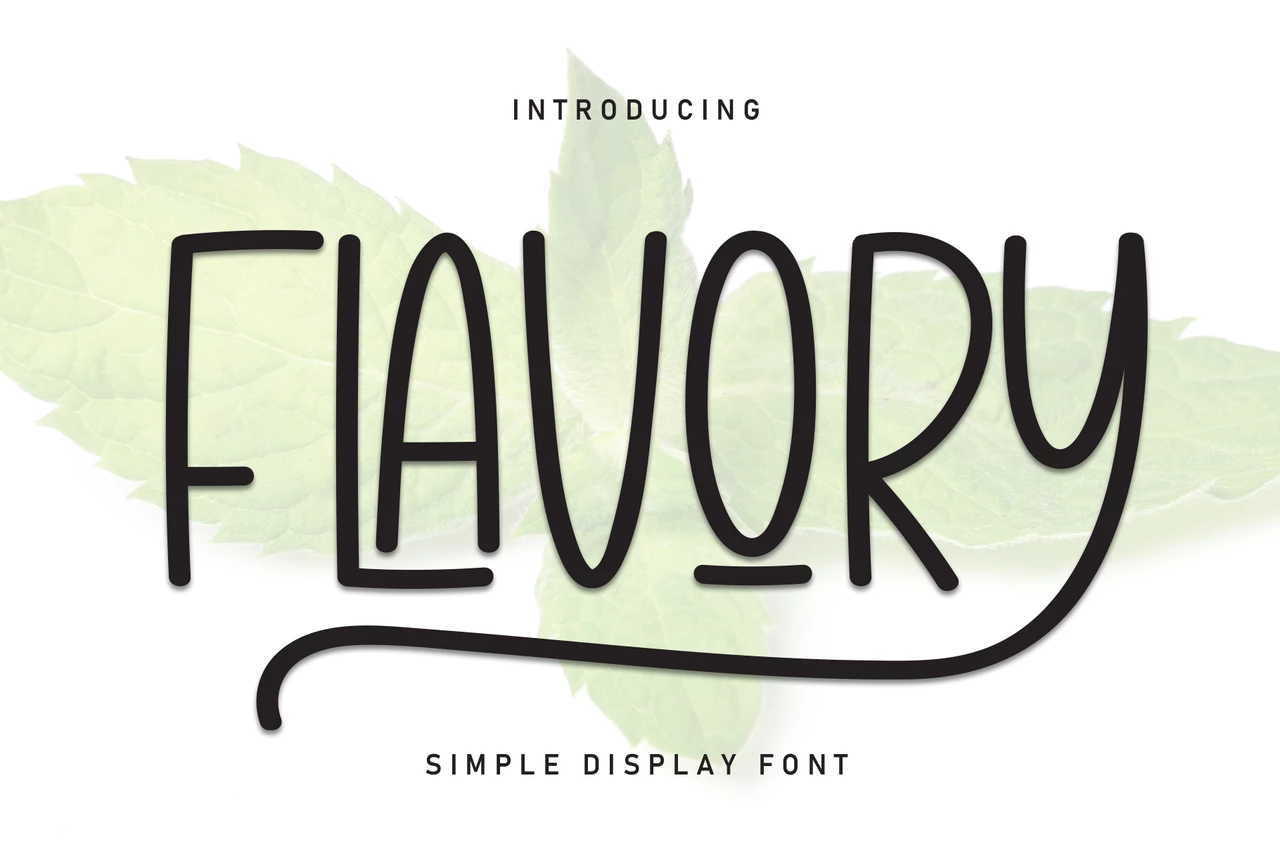 Flavory Regular Caratteri tipografici