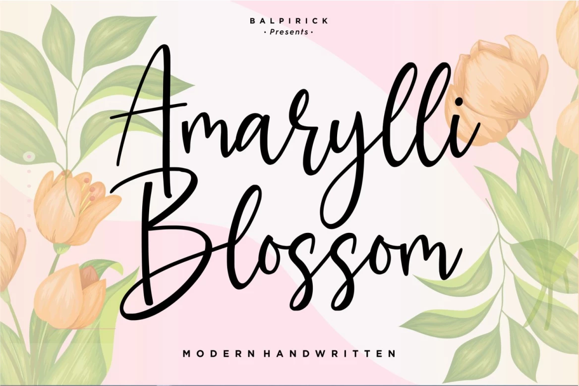 Amarylli Blossom Regular Police d'écriture