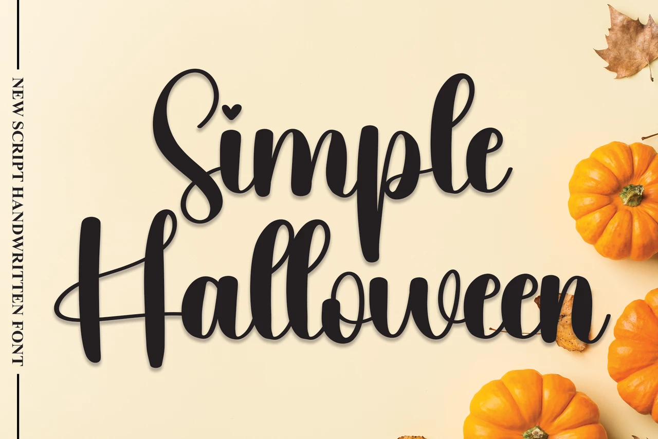 Simple Halloween Regular Caratteri tipografici
