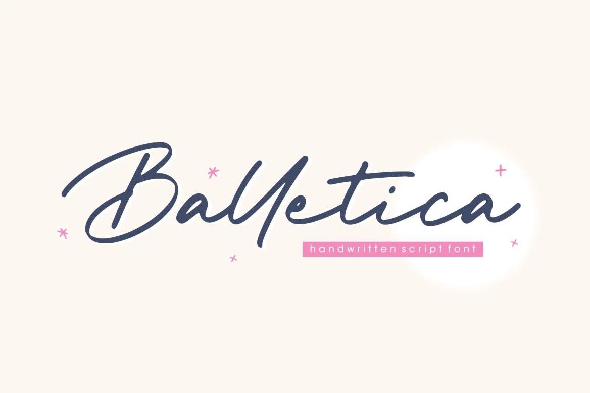 Balletica Regular Caratteri tipografici