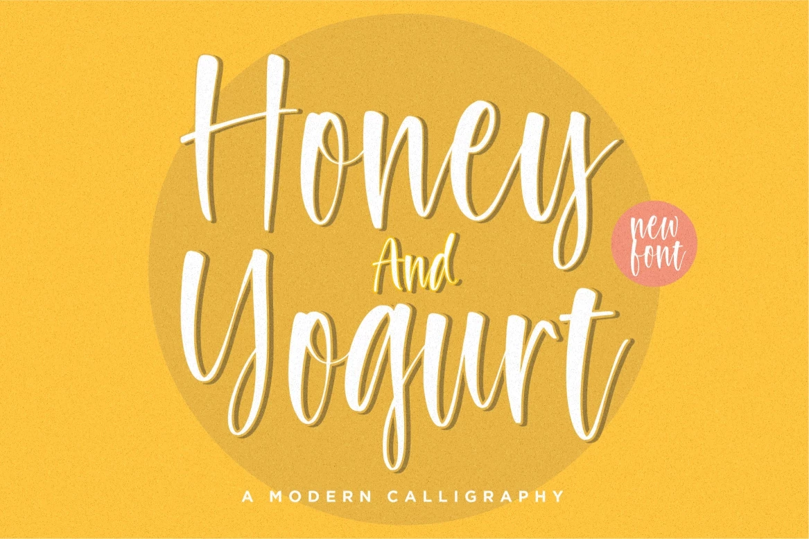 Honey and Yogurt Regular Tipo de fuente
