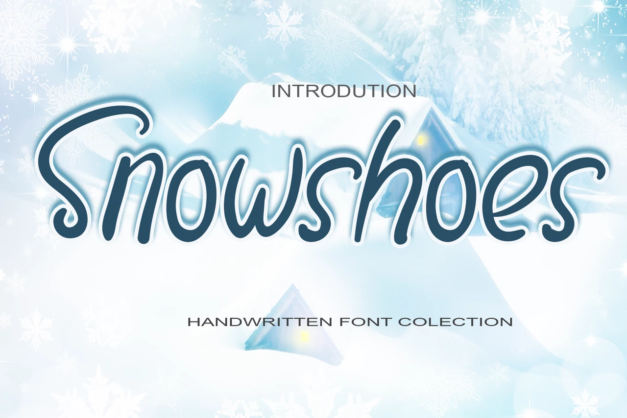 Snowshoes Regular Schriftart