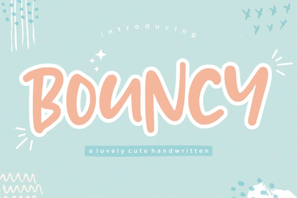BOUNCY Regular Caratteri tipografici