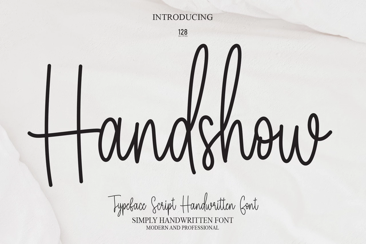 Handshow Regular Font