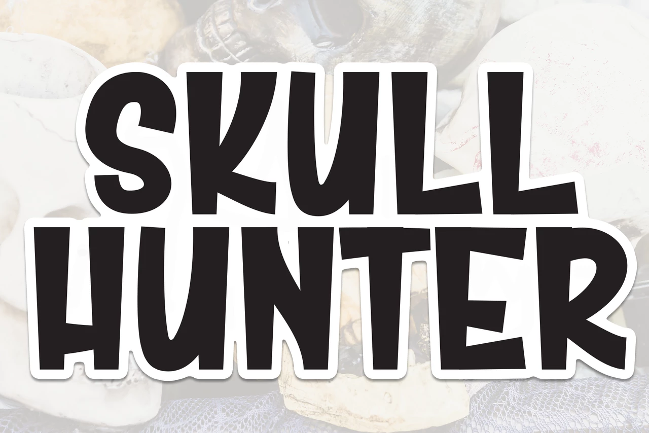 Skull Hunter Regular Yazı Karakteri