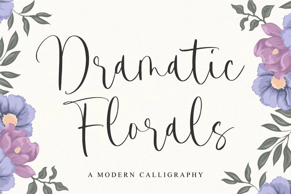 Dramatic Florals Regular Tipo de letra